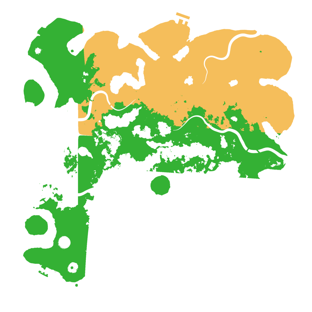 Biome Rust Map: Procedural Map, Size: 4500, Seed: 1218571951