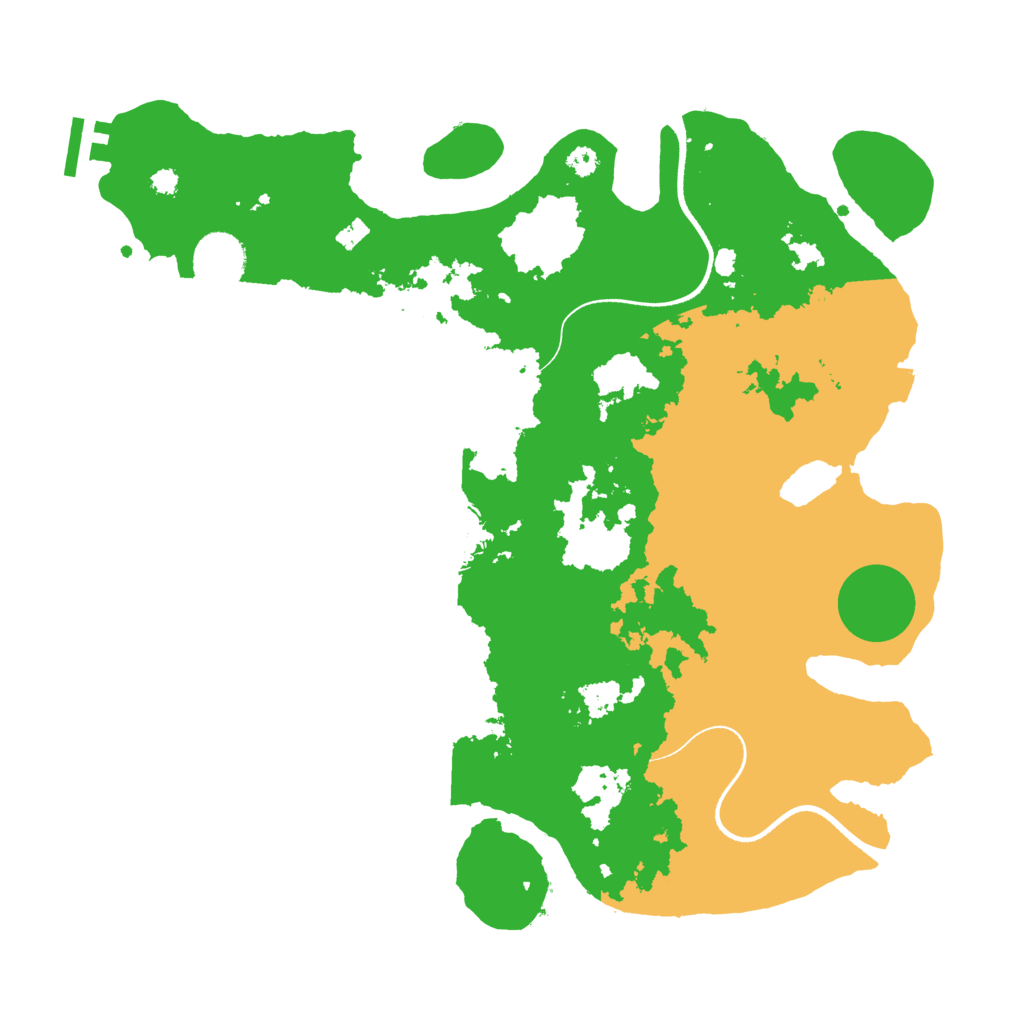 Biome Rust Map: Procedural Map, Size: 3500, Seed: 600241
