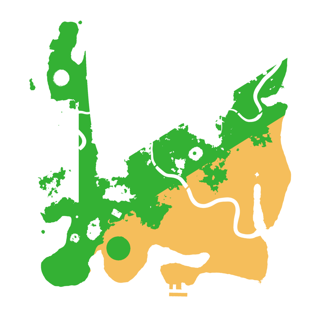 Biome Rust Map: Procedural Map, Size: 3500, Seed: 798471