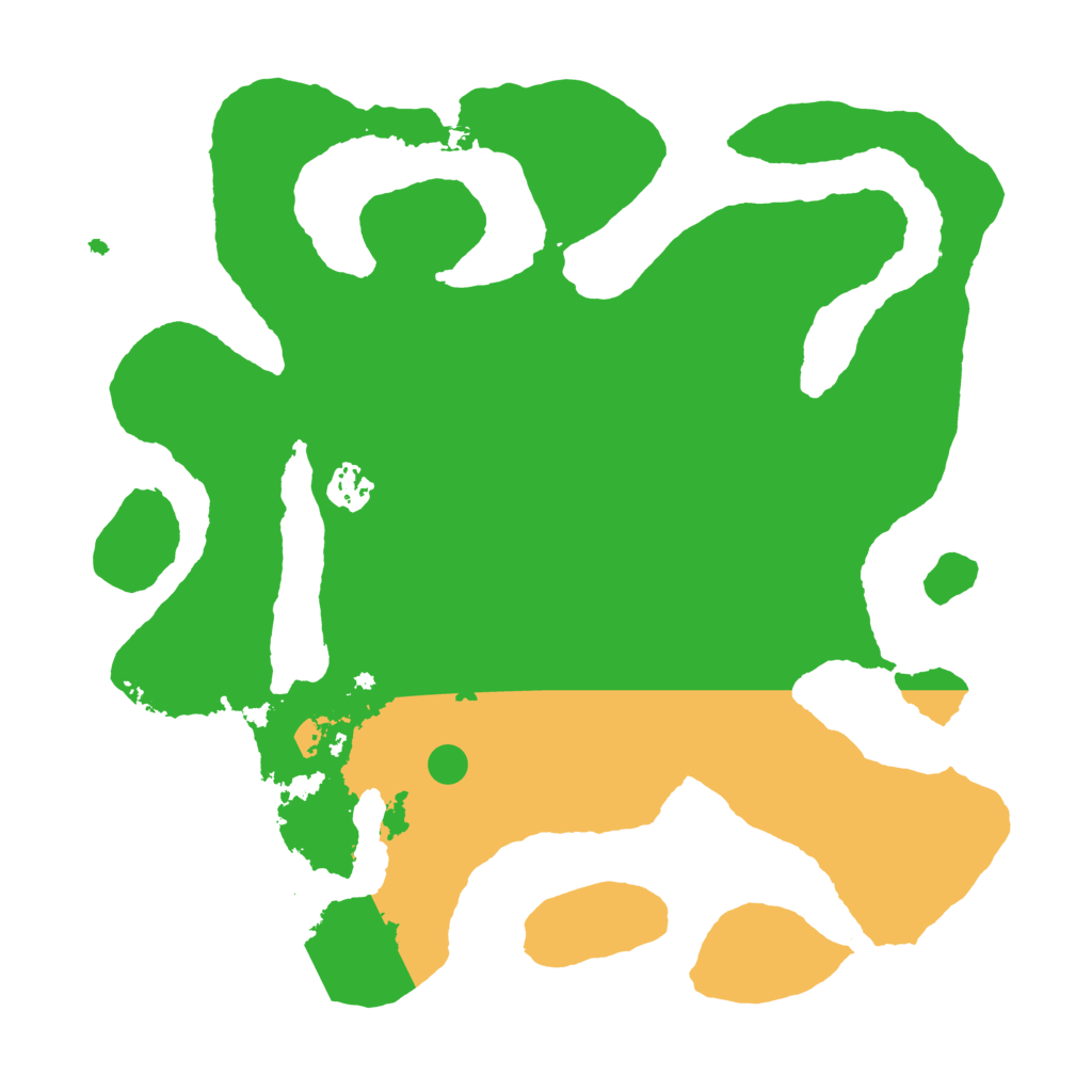 Biome Rust Map: Barren, Size: 3600, Seed: 462541