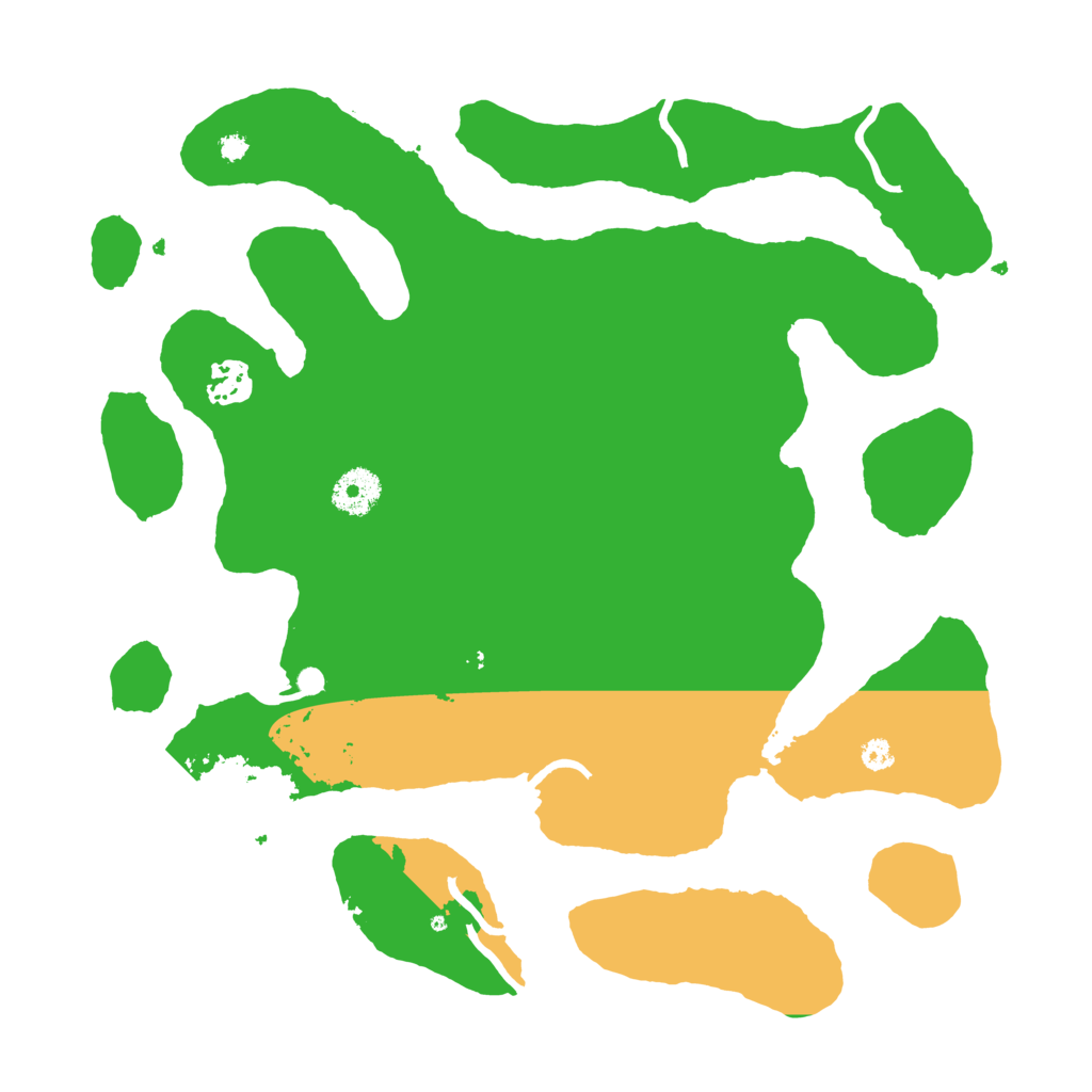 Biome Rust Map: Procedural Map, Size: 3500, Seed: 174648