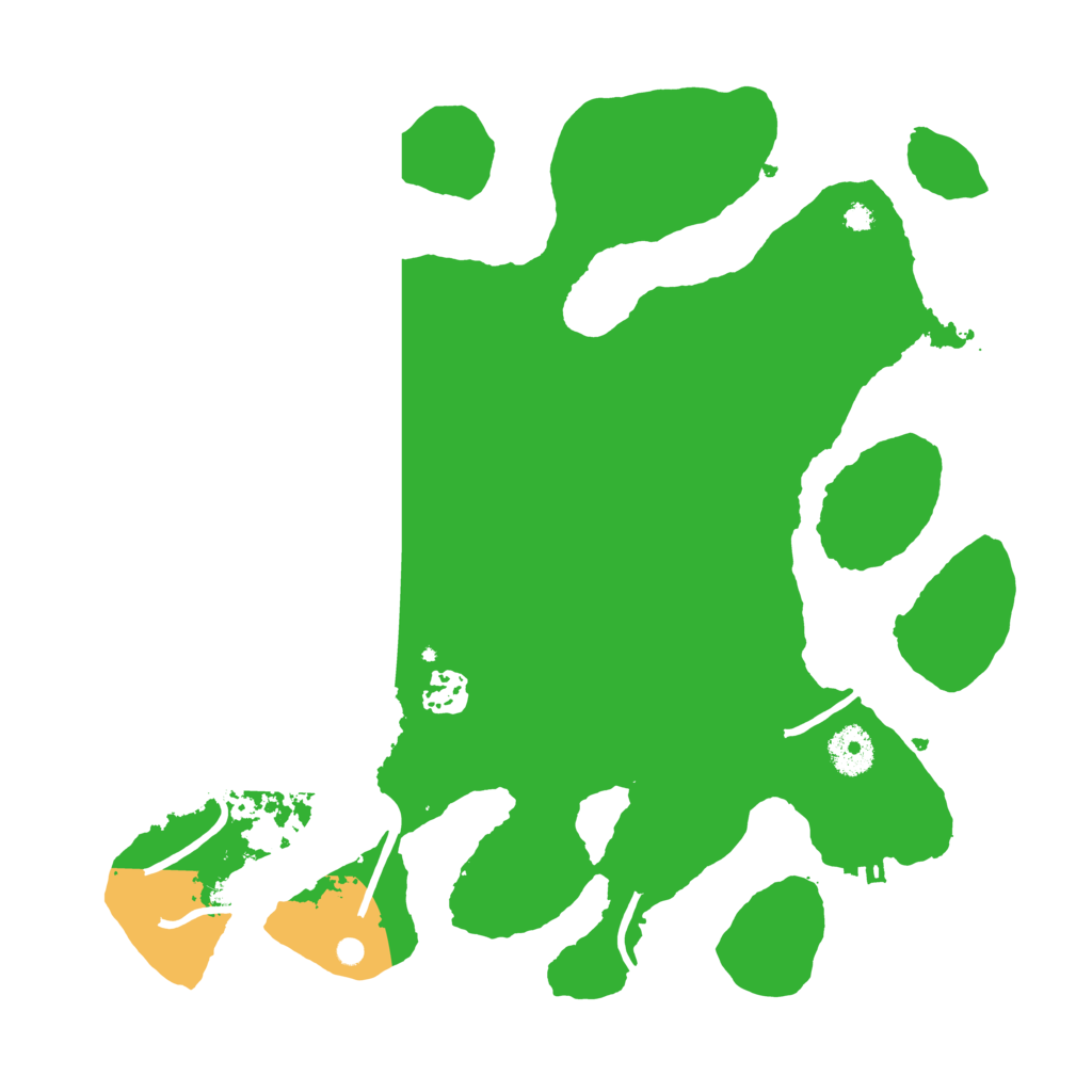 Biome Rust Map: Procedural Map, Size: 3500, Seed: 207485