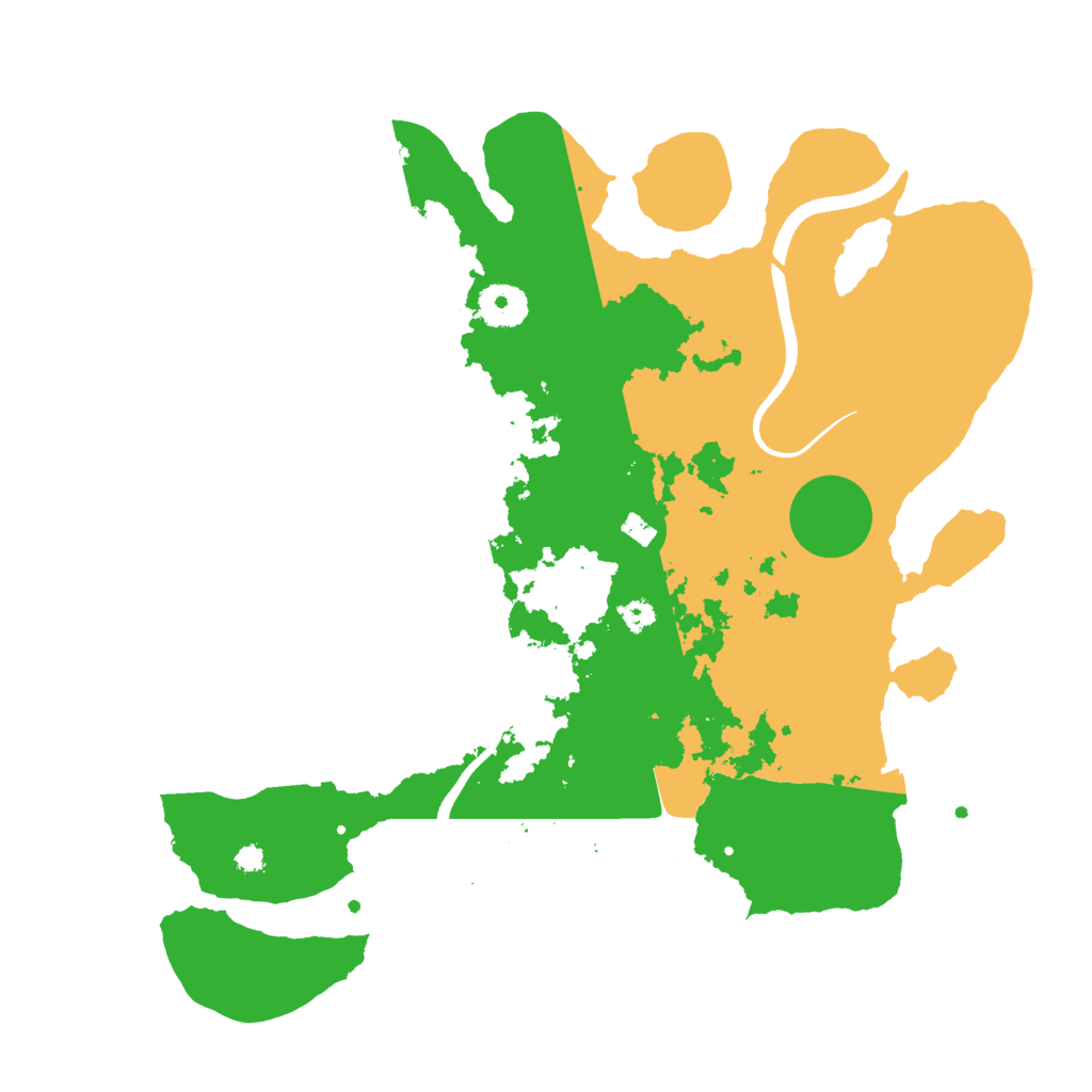 Biome Rust Map: Procedural Map, Size: 3500, Seed: 552840