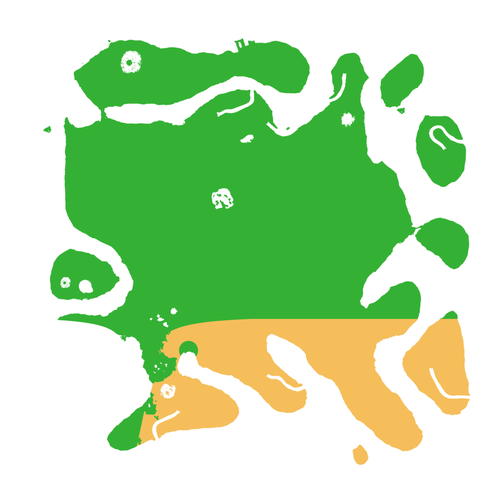 Biome Rust Map: Procedural Map, Size: 3500, Seed: 161505