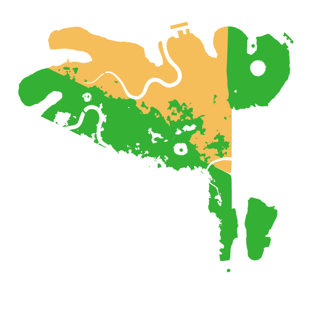 Biome Rust Map: Procedural Map, Size: 3500, Seed: 157412