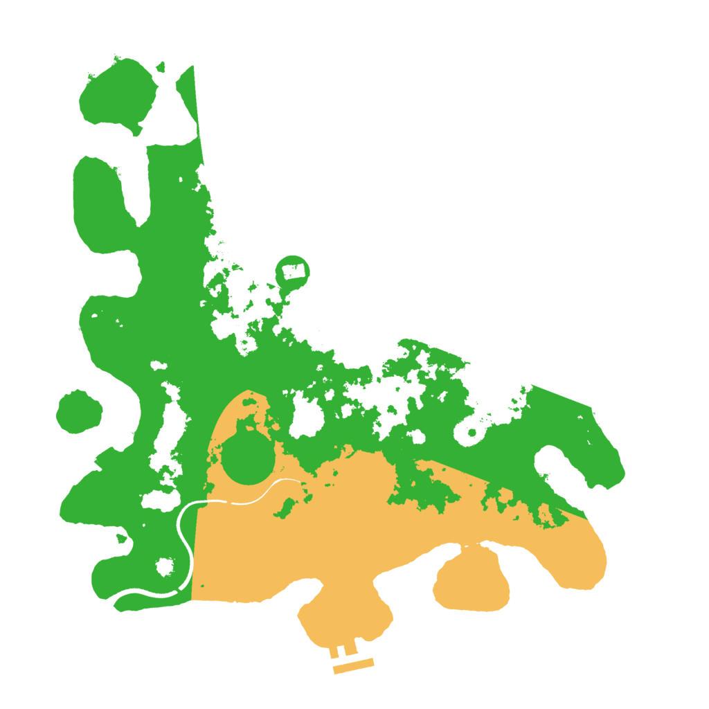 Biome Rust Map: Procedural Map, Size: 3500, Seed: 665523