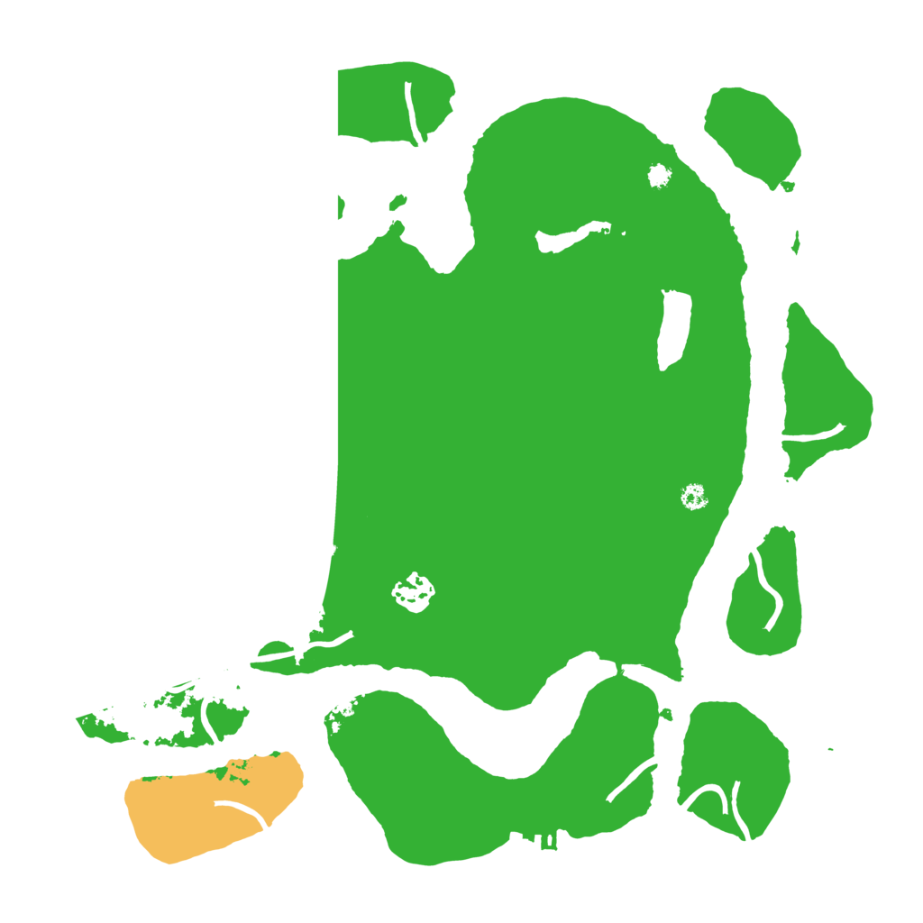 Biome Rust Map: Procedural Map, Size: 3500, Seed: 262556