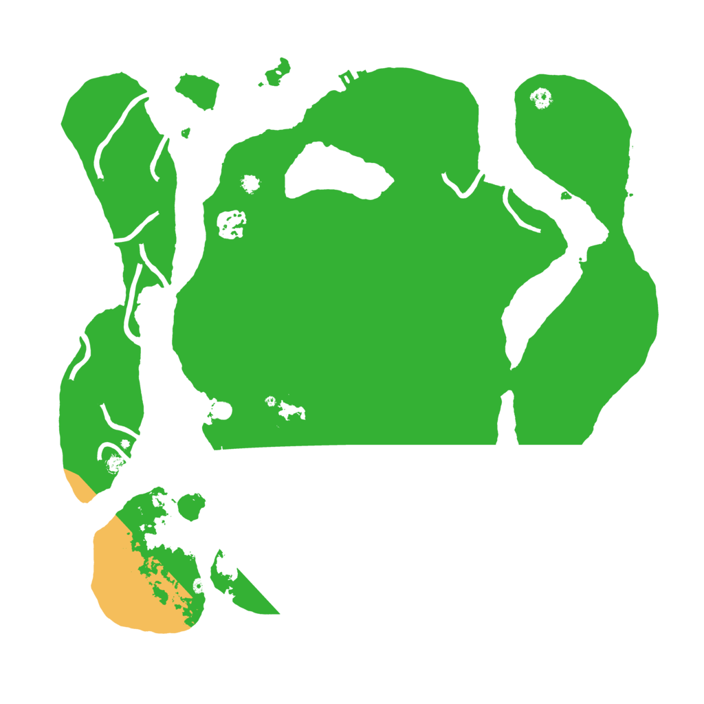 Biome Rust Map: Procedural Map, Size: 3500, Seed: 496318