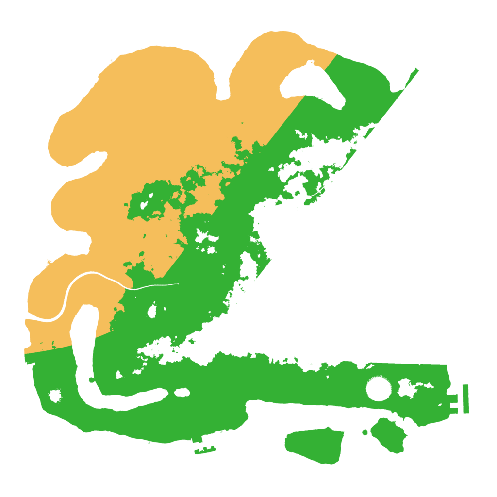 Biome Rust Map: Procedural Map, Size: 3500, Seed: 316947
