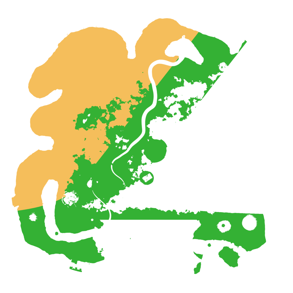 Biome Rust Map: Procedural Map, Size: 3500, Seed: 316947