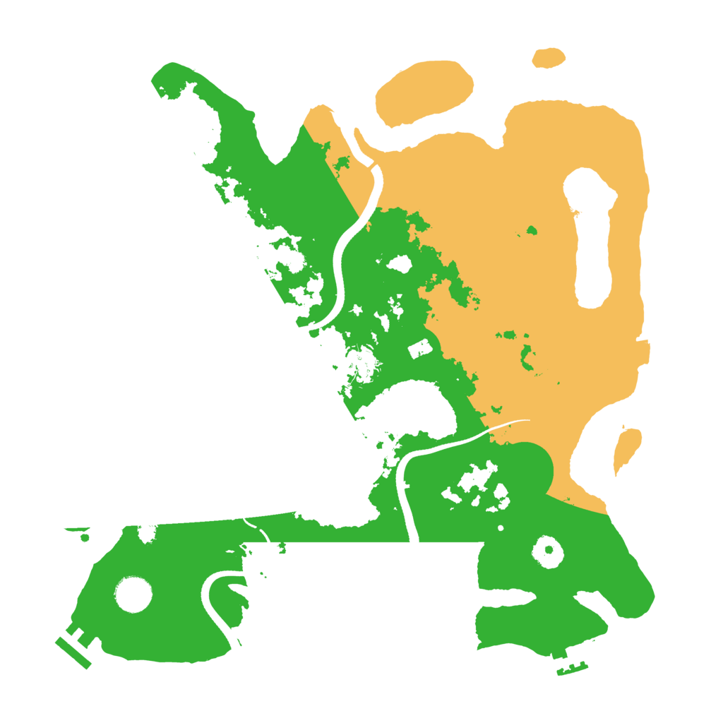 Biome Rust Map: Procedural Map, Size: 3500, Seed: 796093