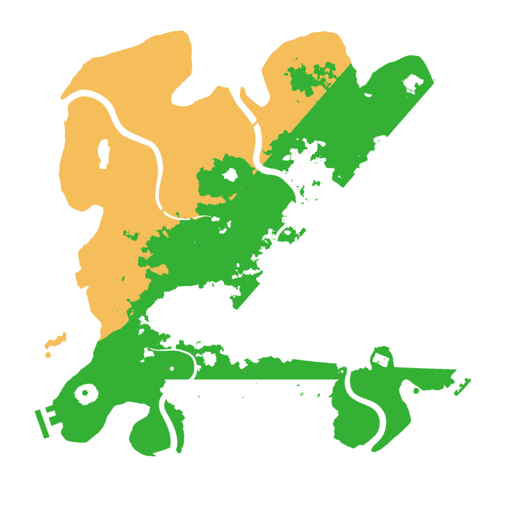 Biome Rust Map: Procedural Map, Size: 3500, Seed: 329806