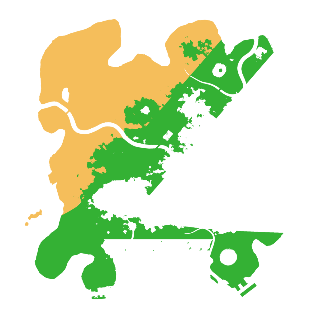 Biome Rust Map: Procedural Map, Size: 3500, Seed: 329806