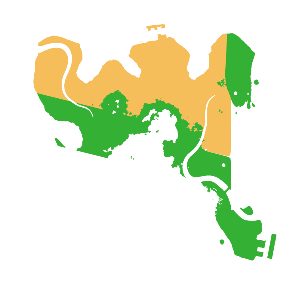 Biome Rust Map: Procedural Map, Size: 2500, Seed: 3331