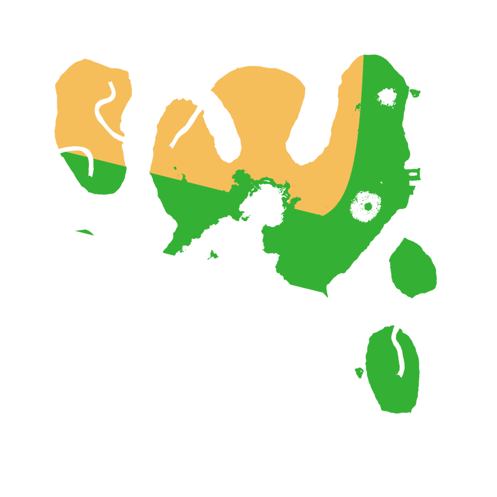 Biome Rust Map: Procedural Map, Size: 2500, Seed: 3331