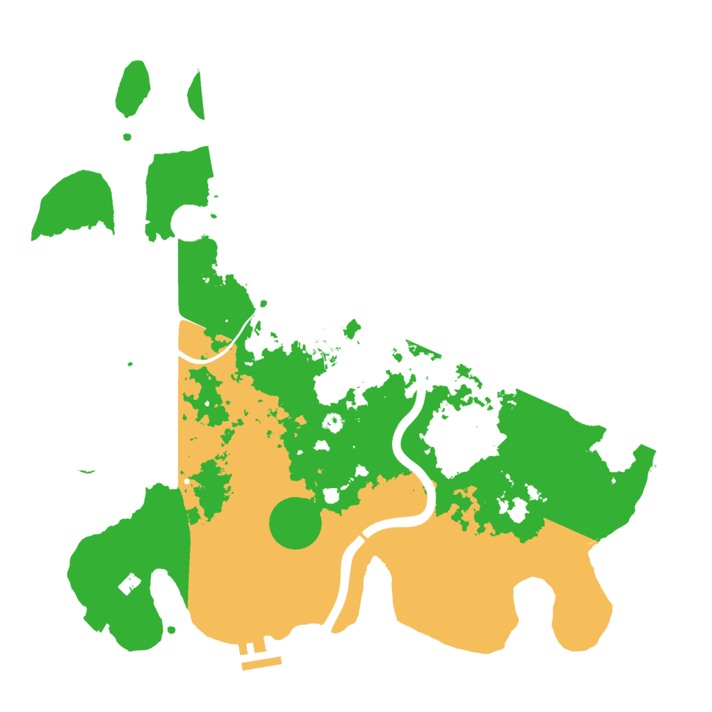 Biome Rust Map: Procedural Map, Size: 3600, Seed: 418574