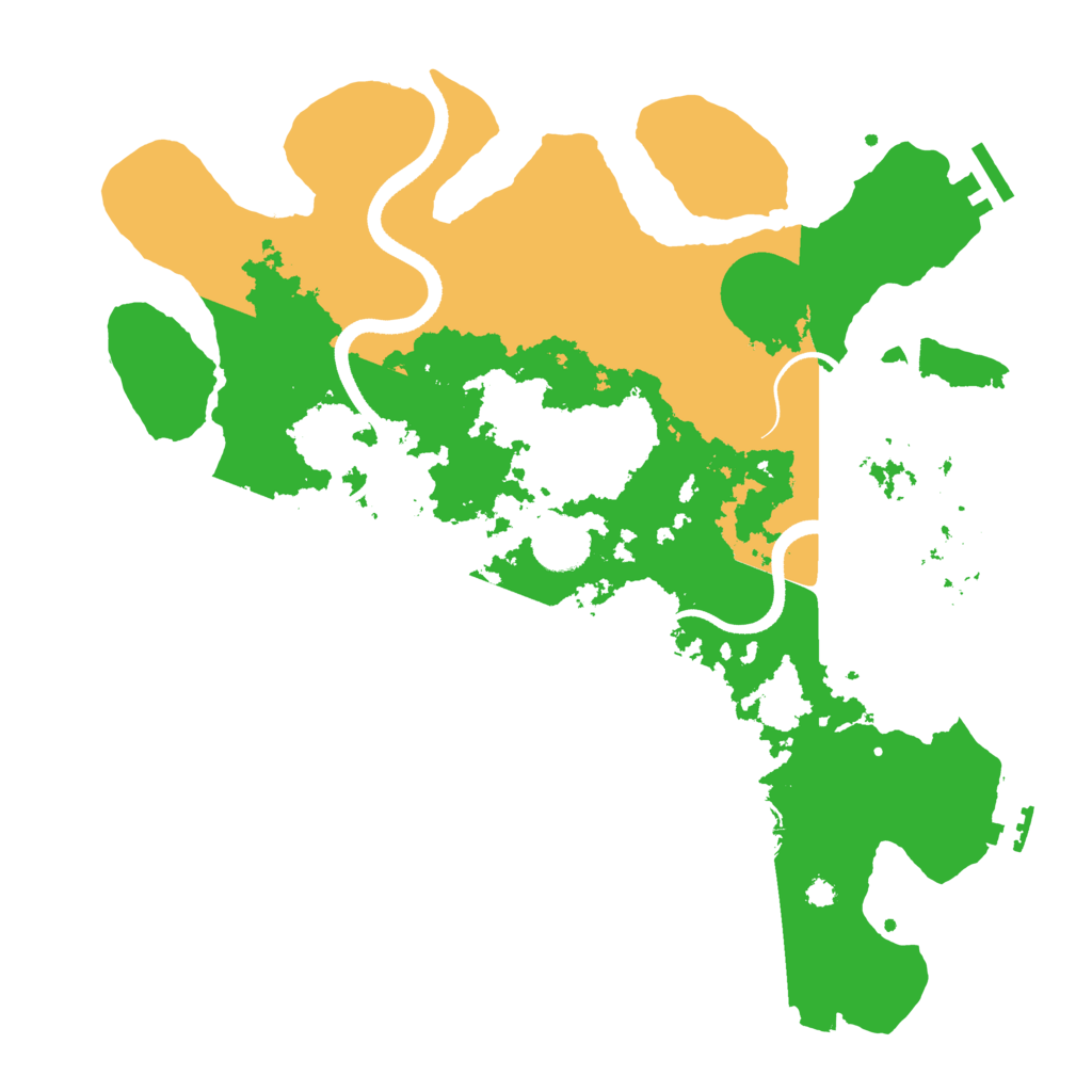 Biome Rust Map: Procedural Map, Size: 3500, Seed: 529325