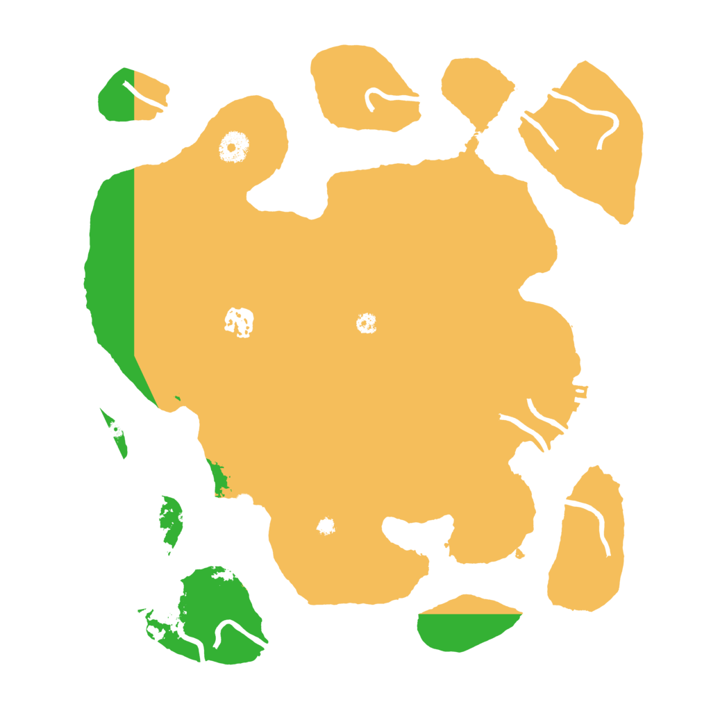 Biome Rust Map: Procedural Map, Size: 3500, Seed: 601634