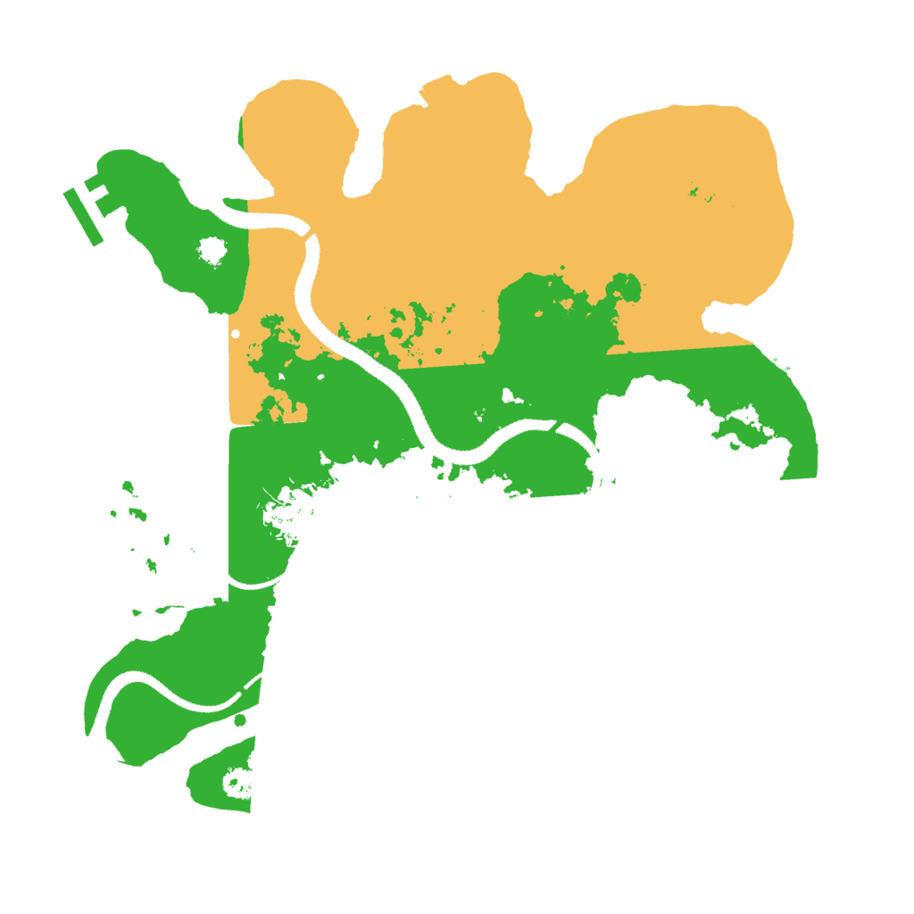 Biome Rust Map: Procedural Map, Size: 3000, Seed: 18765