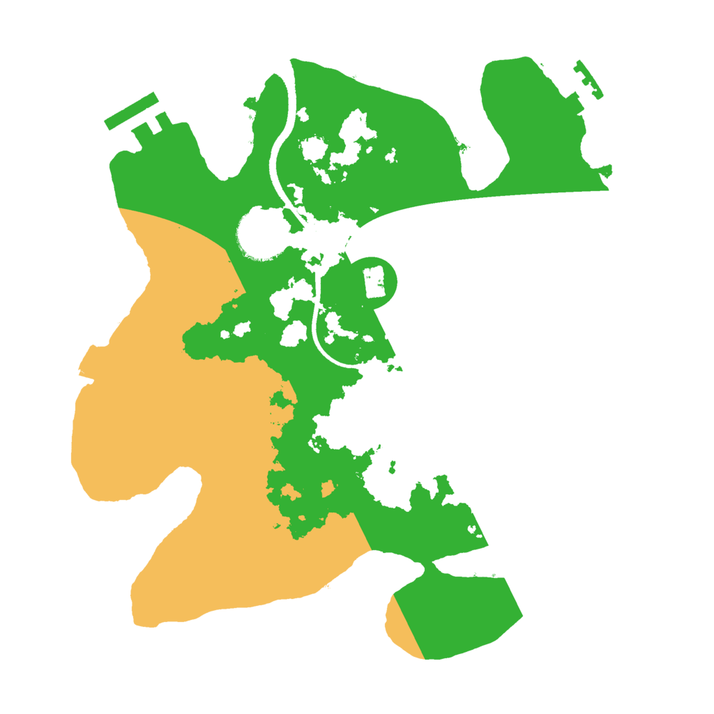 Biome Rust Map: Procedural Map, Size: 2500, Seed: 372943589
