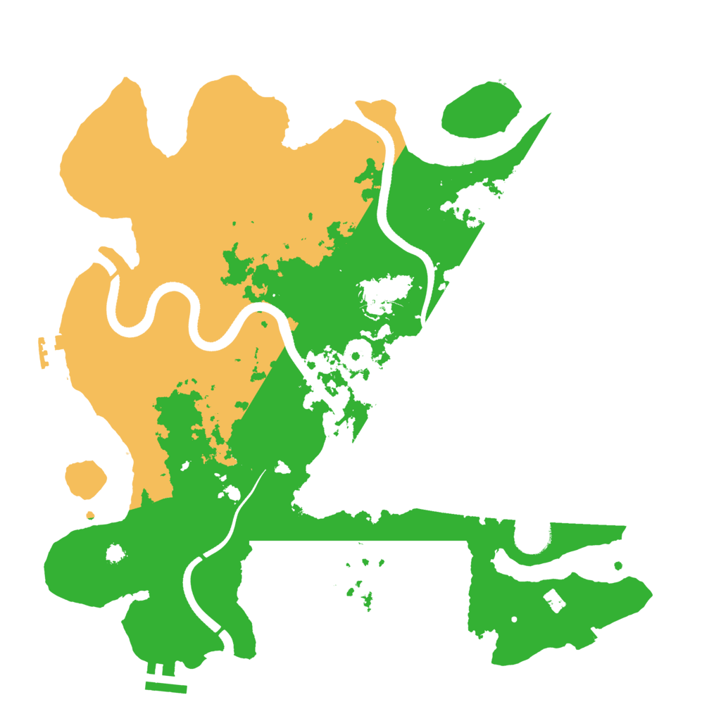 Biome Rust Map: Procedural Map, Size: 3500, Seed: 684583