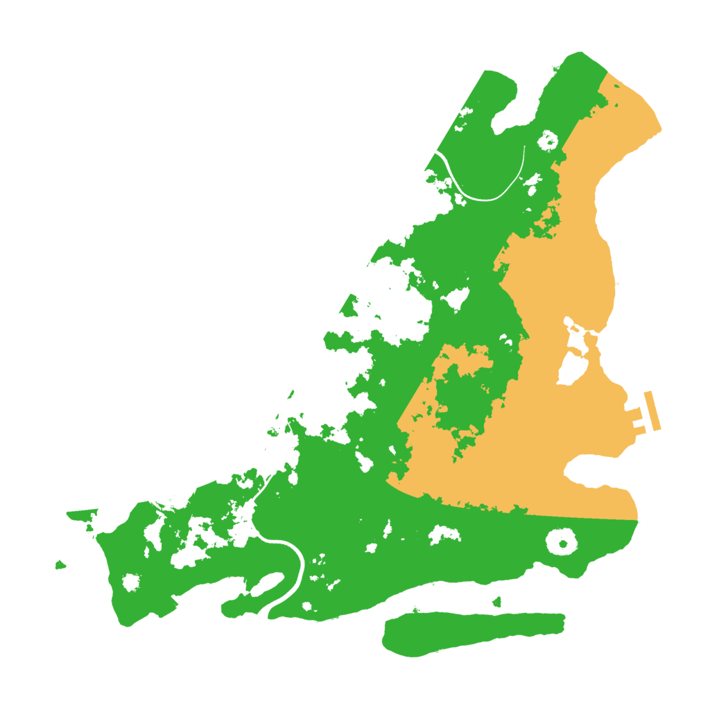 Biome Rust Map: Procedural Map, Size: 3600, Seed: 635733