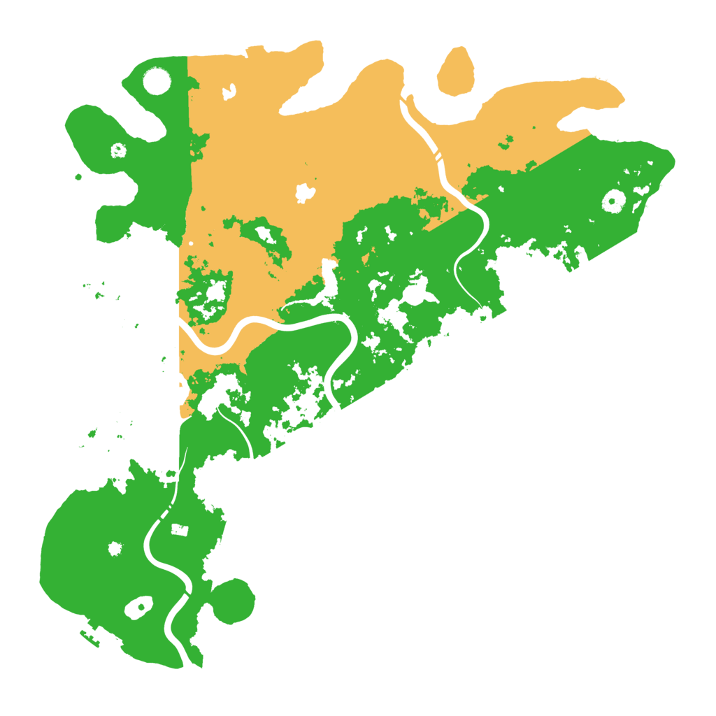 Biome Rust Map: Procedural Map, Size: 4600, Seed: 25172