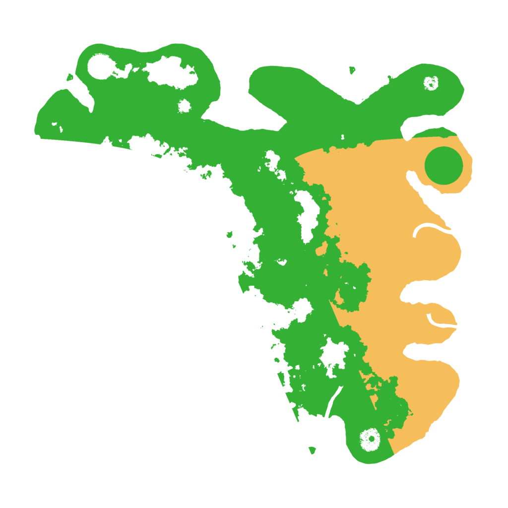 Biome Rust Map: Procedural Map, Size: 3500, Seed: 345791