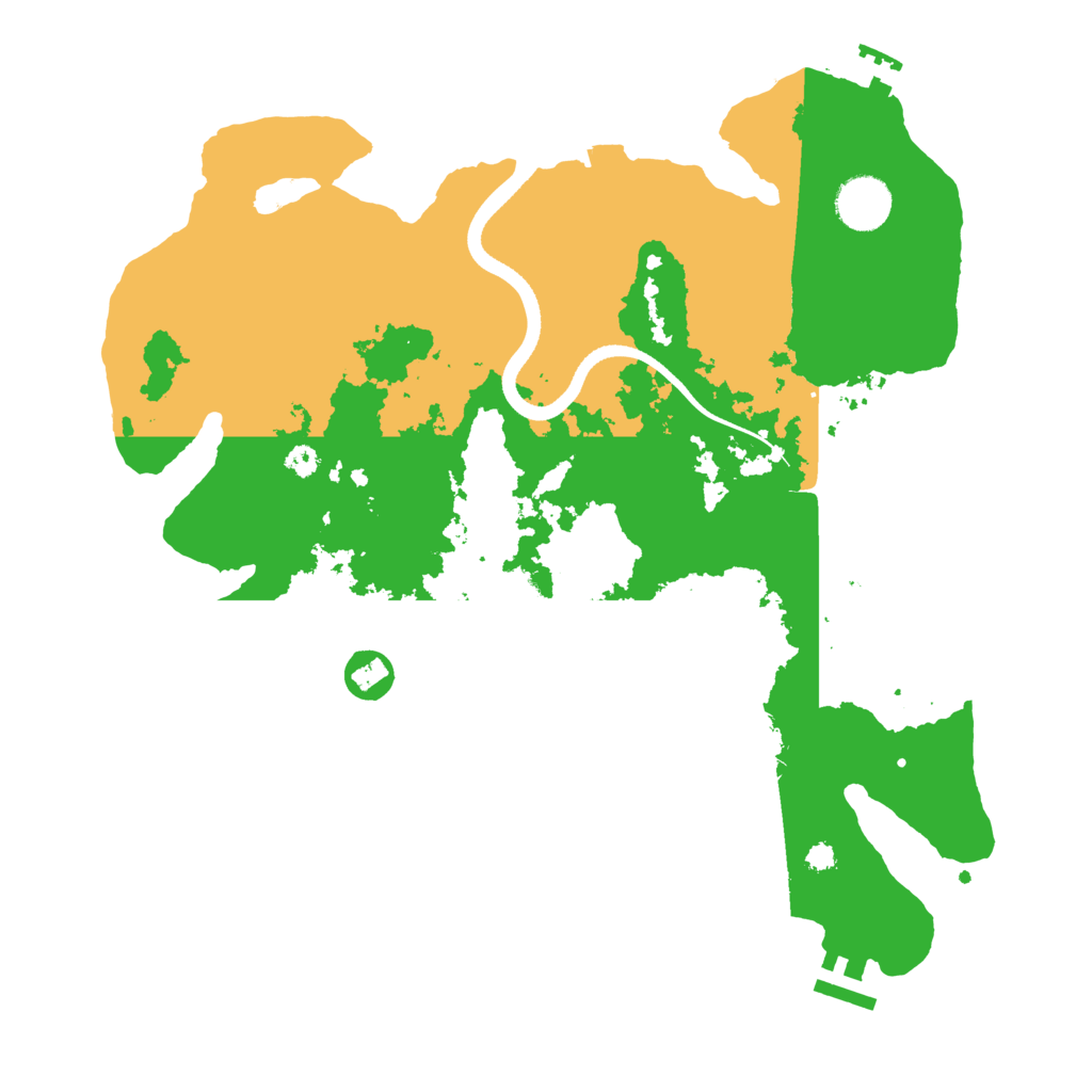 Biome Rust Map: Procedural Map, Size: 3500, Seed: 248486958