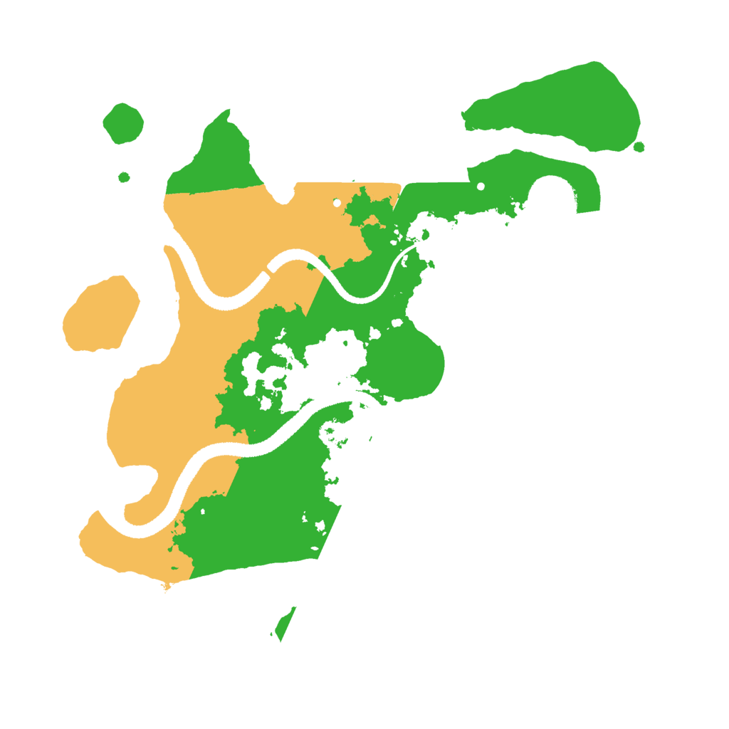 Biome Rust Map: Procedural Map, Size: 2700, Seed: 1986