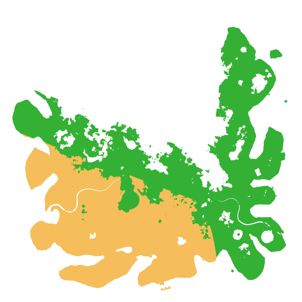 Biome Rust Map: Procedural Map, Size: 4500, Seed: 824215518