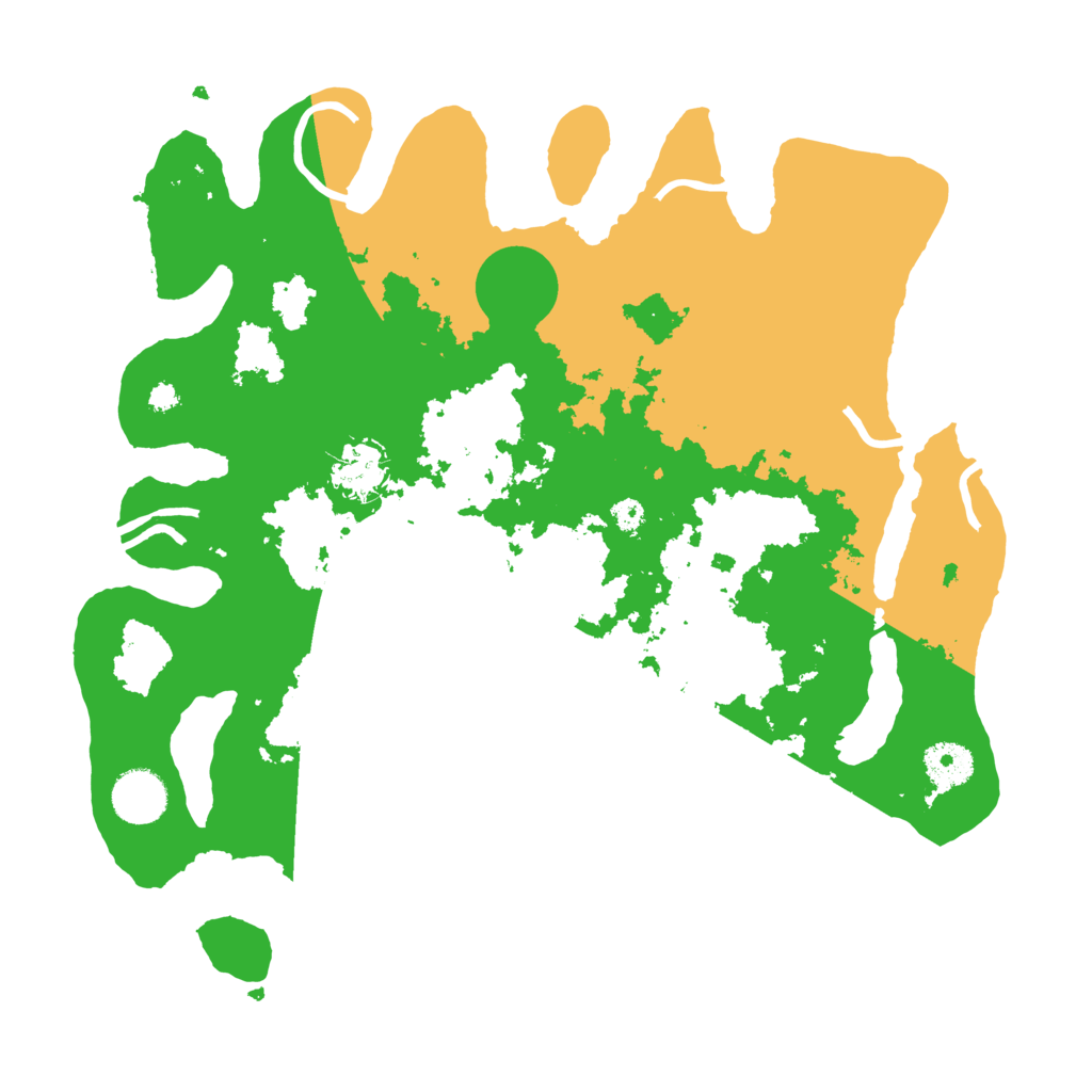 Biome Rust Map: Procedural Map, Size: 3500, Seed: 123435891