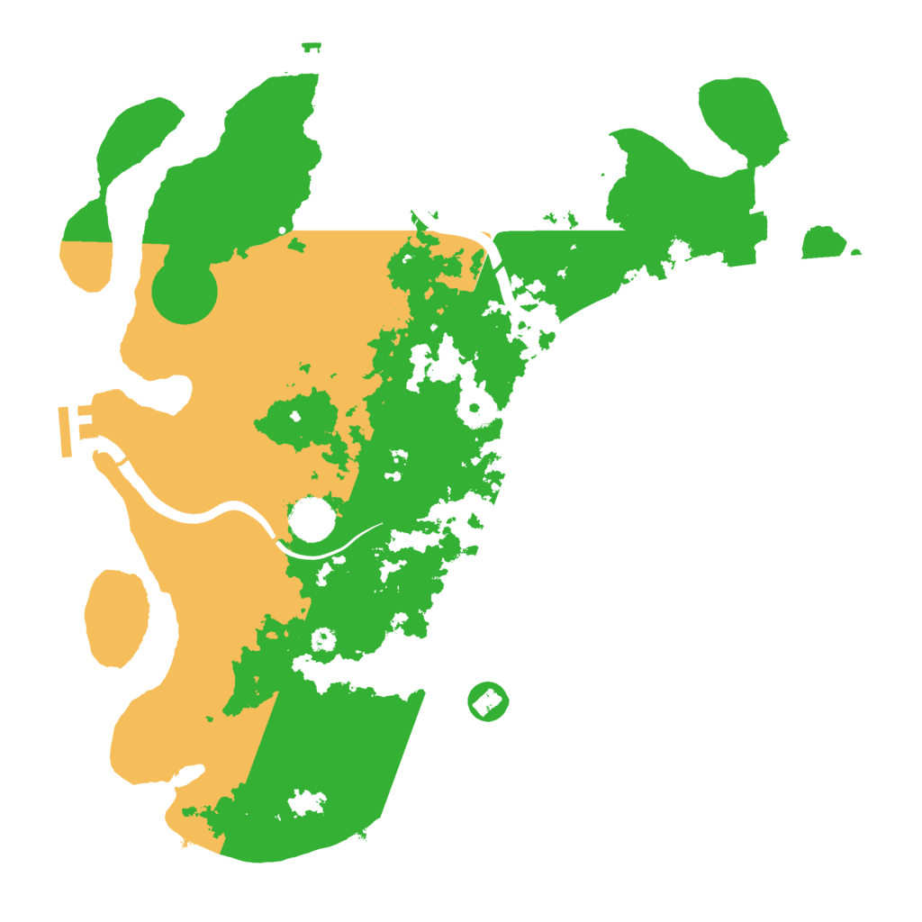 Biome Rust Map: Procedural Map, Size: 3700, Seed: 124512