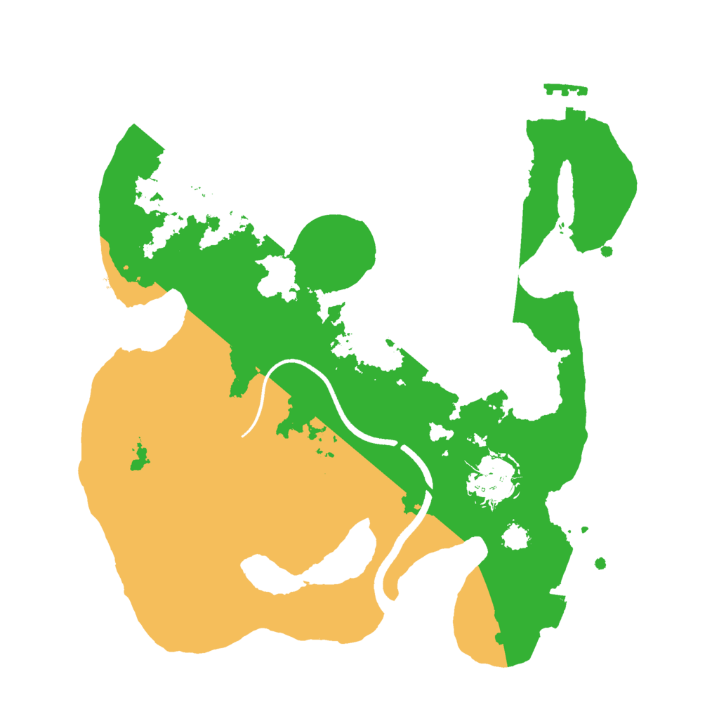 Biome Rust Map: Procedural Map, Size: 2500, Seed: 1495207756