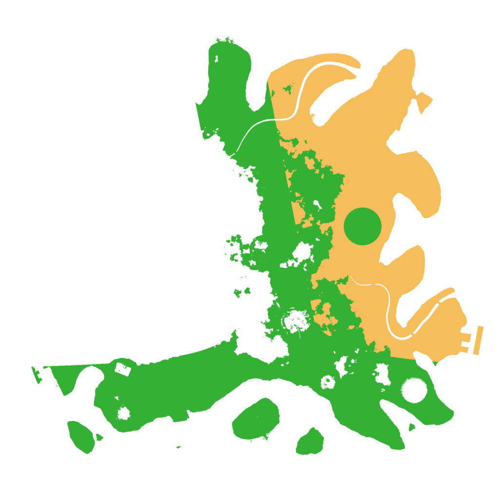 Biome Rust Map: Procedural Map, Size: 3500, Seed: 202106