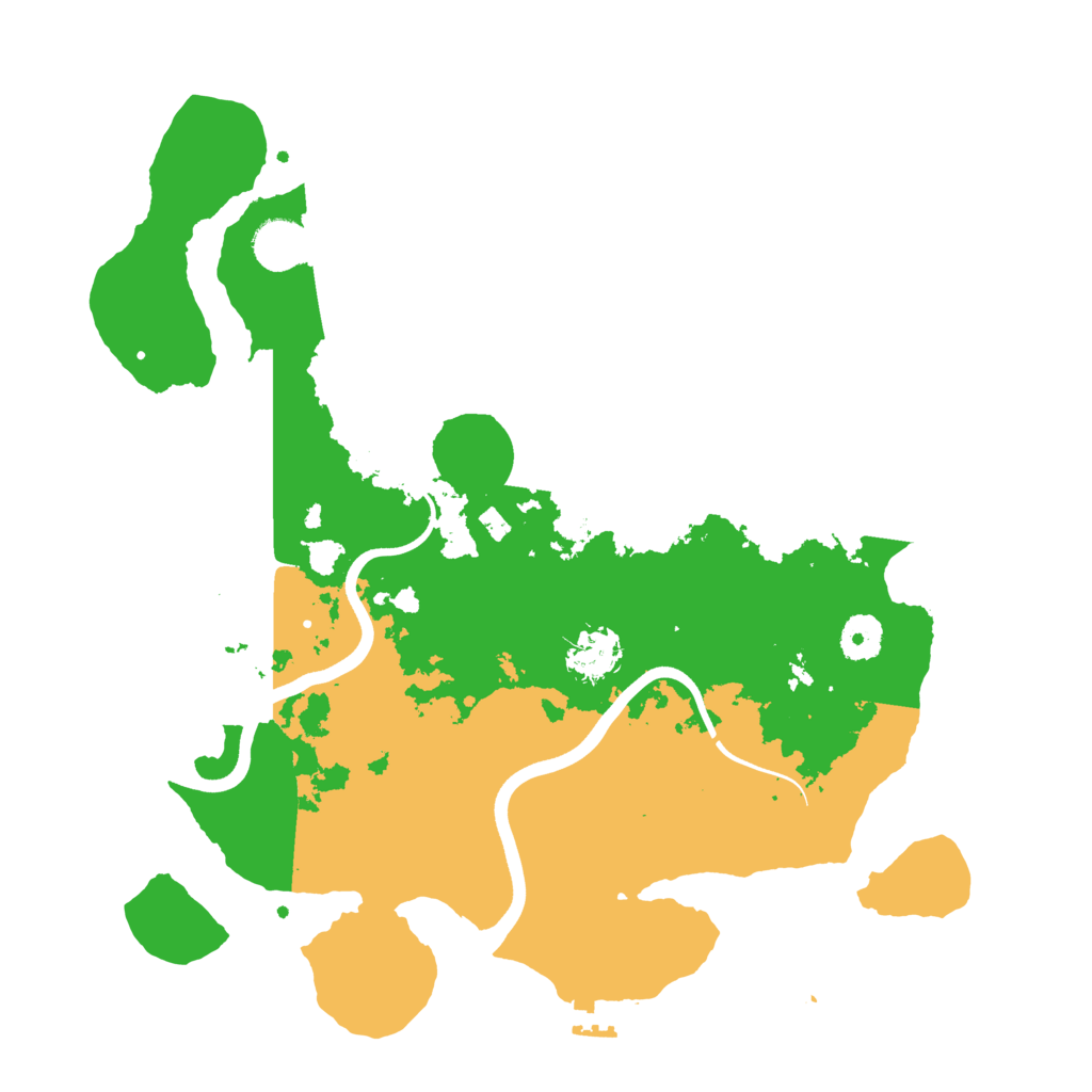 Biome Rust Map: Procedural Map, Size: 3700, Seed: 1226295686