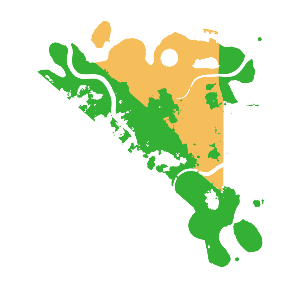 Biome Rust Map: Procedural Map, Size: 3000, Seed: 2123