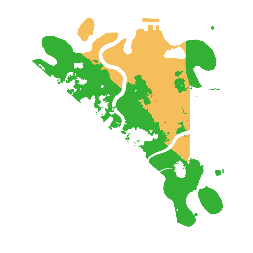 Biome Rust Map: Procedural Map, Size: 3000, Seed: 2123
