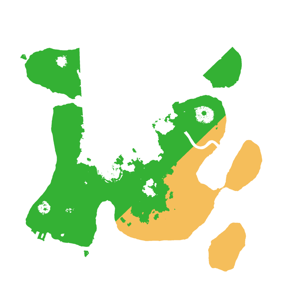 Biome Rust Map: Procedural Map, Size: 2500, Seed: 5487