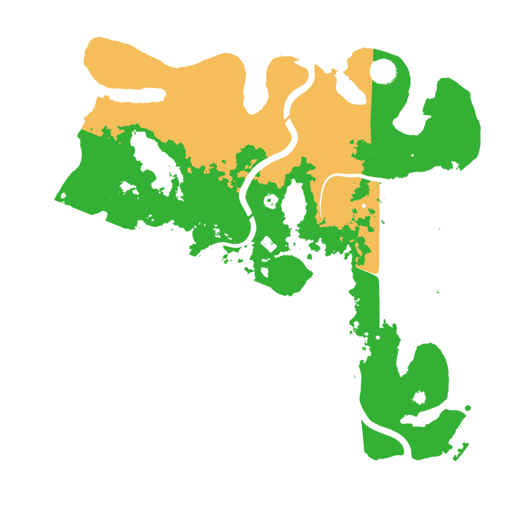 Biome Rust Map: Procedural Map, Size: 3500, Seed: 572242