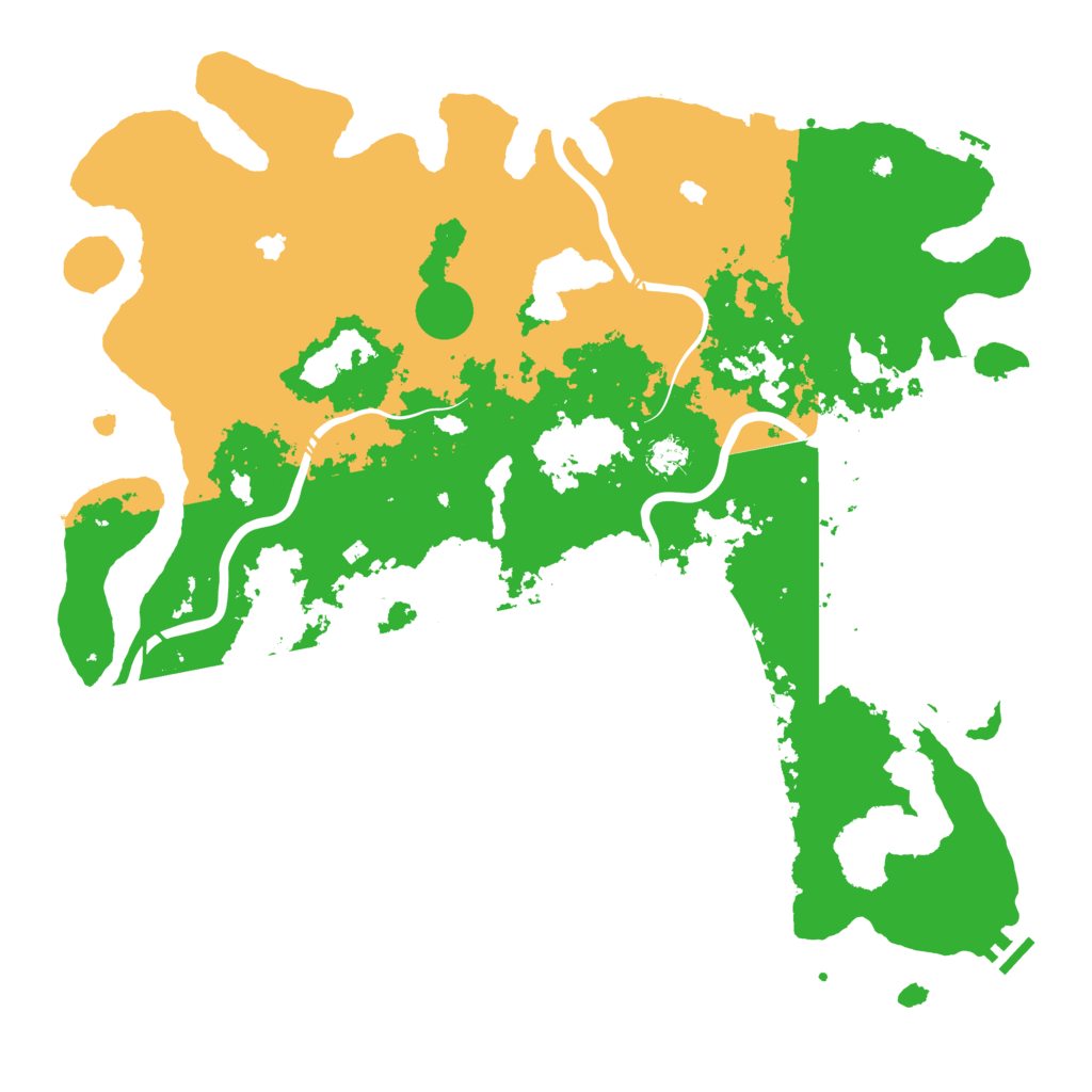 Biome Rust Map: Procedural Map, Size: 5000, Seed: 624365