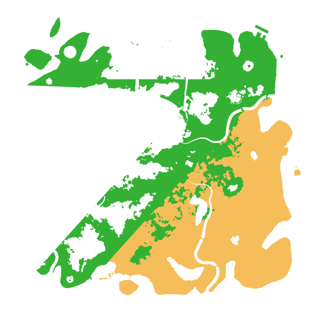 Biome Rust Map: Procedural Map, Size: 4500, Seed: 261910