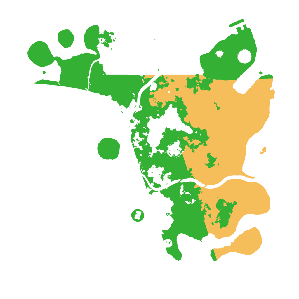 Biome Rust Map: Procedural Map, Size: 3800, Seed: 7003