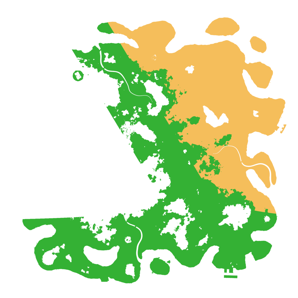 Biome Rust Map: Procedural Map, Size: 4500, Seed: 889026