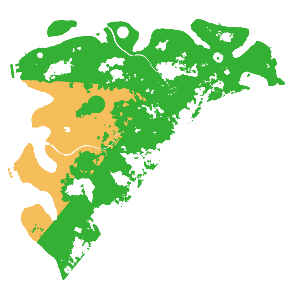 Biome Rust Map: Procedural Map, Size: 4500, Seed: 180574000