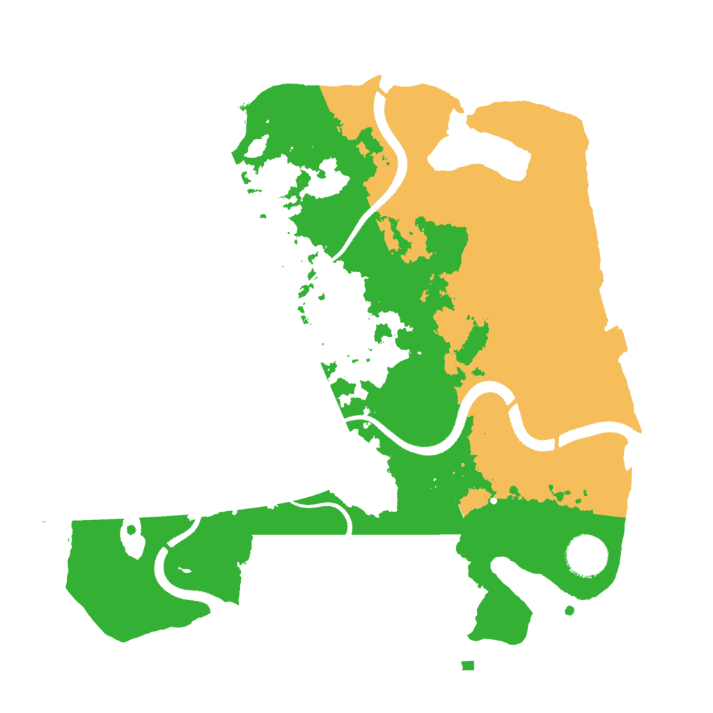 Biome Rust Map: Procedural Map, Size: 3000, Seed: 2116122325