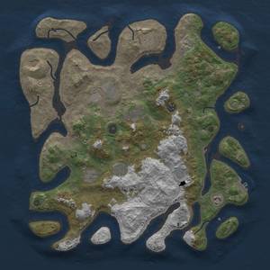 Thumbnail Rust Map: Procedural Map, Size: 4250, Seed: 1231929168, 14 Monuments