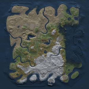 Thumbnail Rust Map: Procedural Map, Size: 4250, Seed: 1231929168, 17 Monuments
