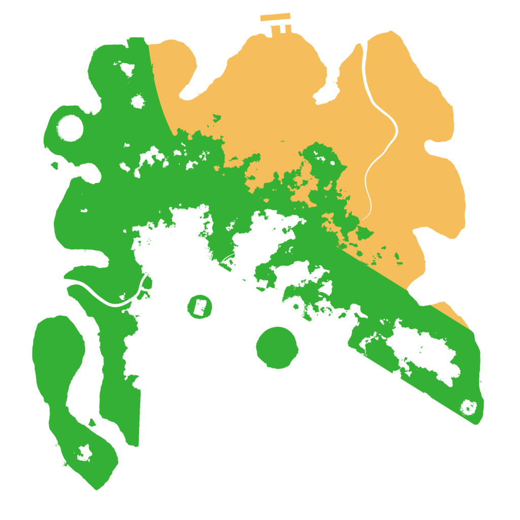 Biome Rust Map: Procedural Map, Size: 3500, Seed: 440674469