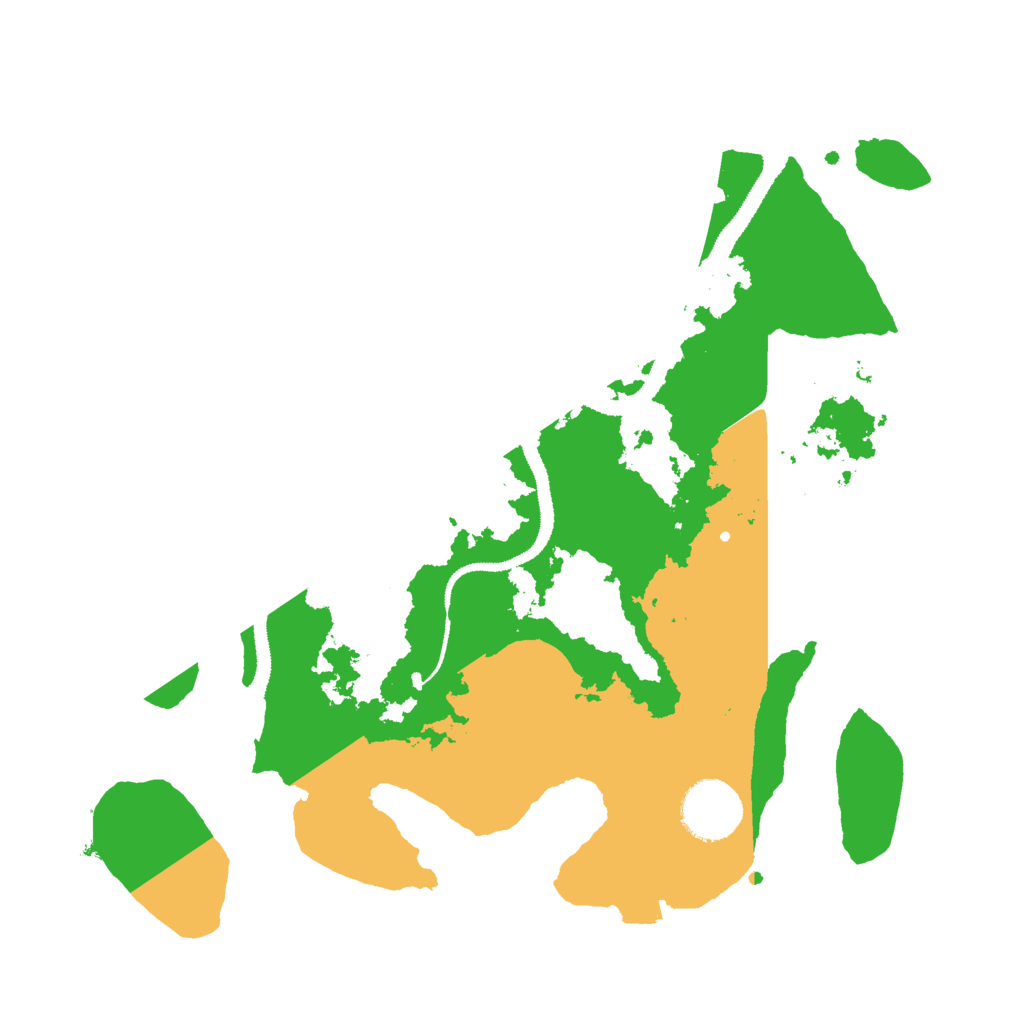 Biome Rust Map: Procedural Map, Size: 3000, Seed: 4202021